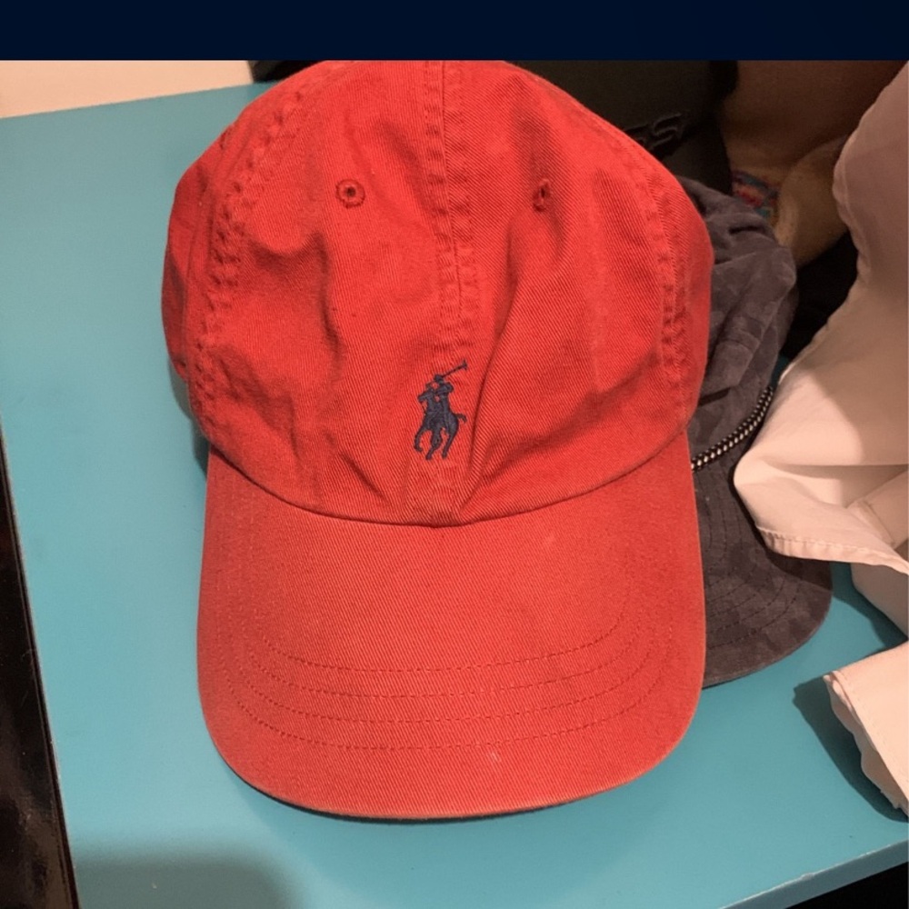 Ralph Lauren polo hat red adjustable